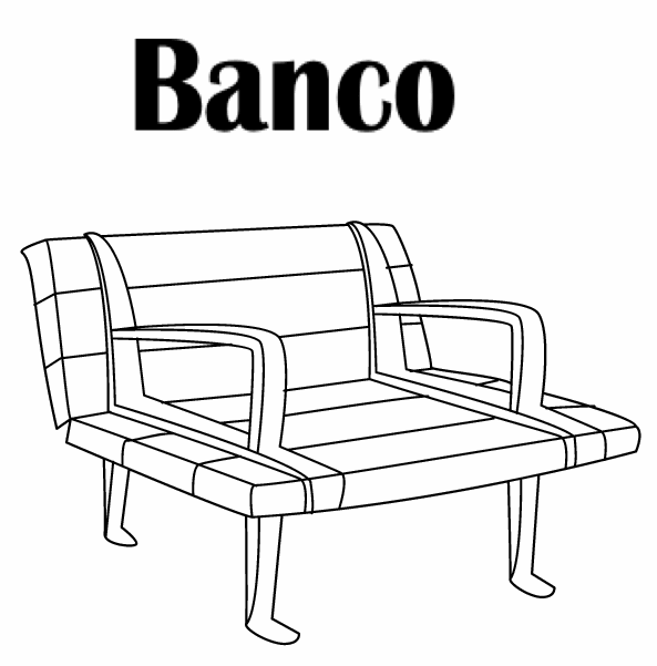 Imagenes para colorear de BANCO - Imagui