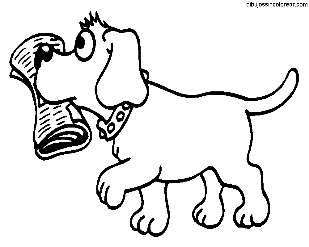 Dibujos Sin Colorear: Dibujos de Perros para Colorear