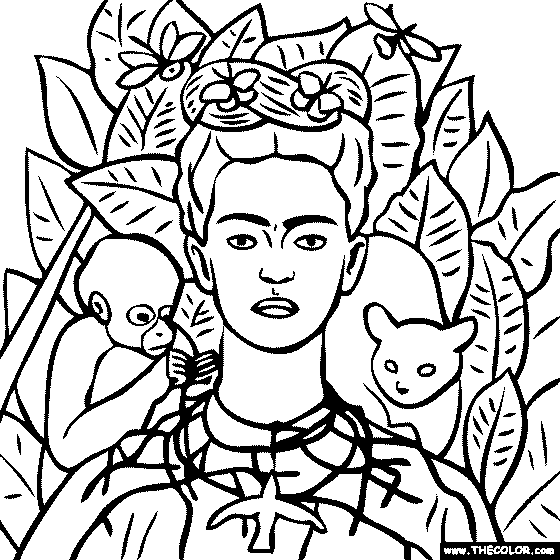 Frida files on Pinterest | frida kahlo, sparrow art and coloring pages