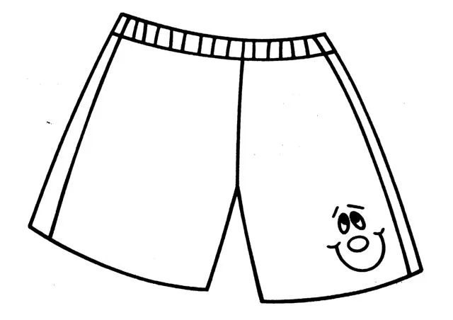 Shorts para colorear - Imagui