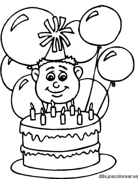 Dibujos para colorear de pasteles de cumpleaños - Imagui