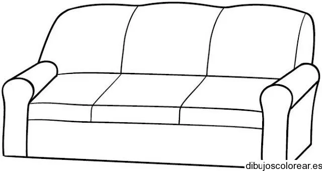 Sofa para colorear infantil - Imagui