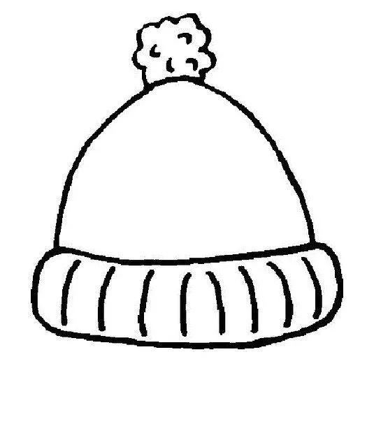 Dibujos de gorros de invierno para colorear - Imagui