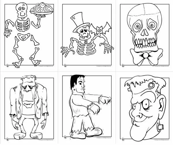Dibujos de Halloween para colorear e imprimir gratis