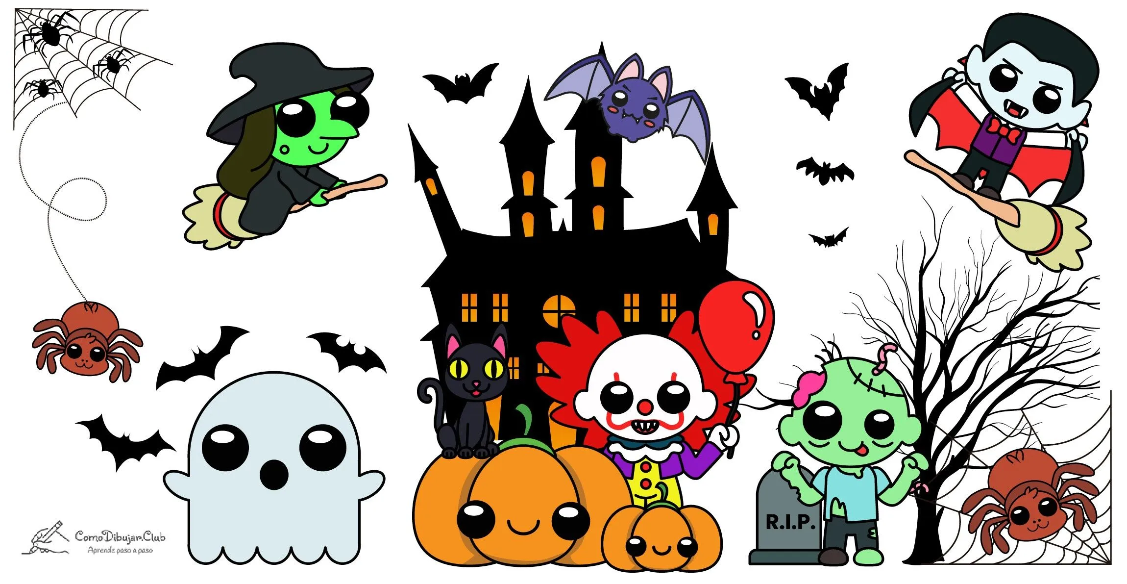 Dibujos de Halloween ✍ | COMODIBUJAR.CLUB