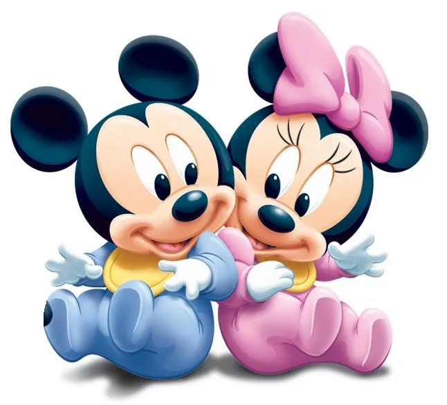 Mickey y Minnie bebés dibujos - Imagui