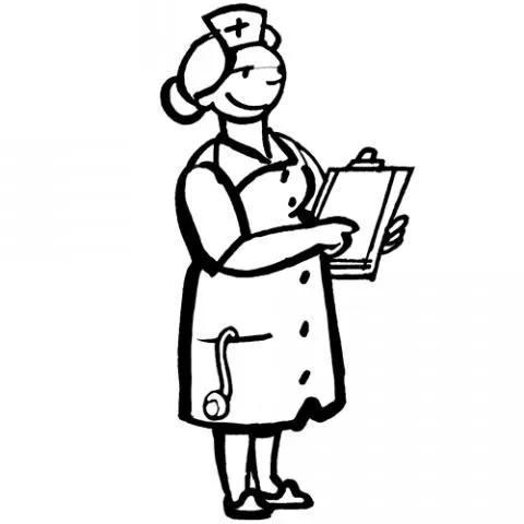 Dibujos de Enfermera para colorear