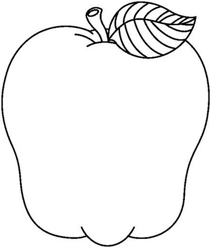 Manzana para imprimir colorear - Imagui