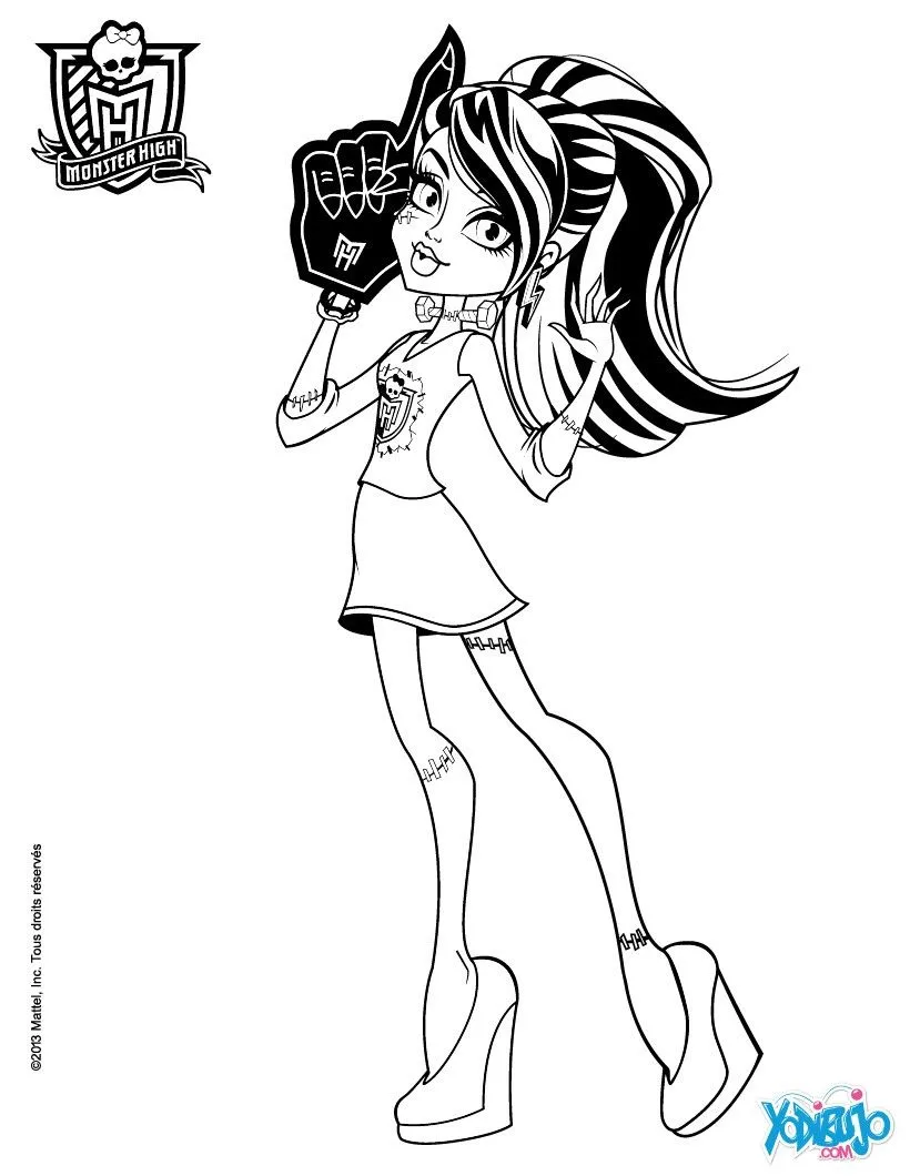 Dibujos MONSTER HIGH para colorear - Monster High Freaky Fusion ...