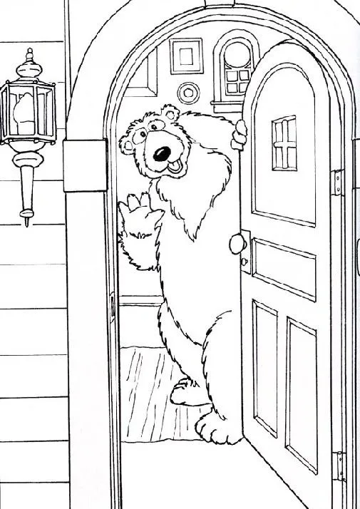 Dibujos de niños abriendo una puerta para colorear - Imagui