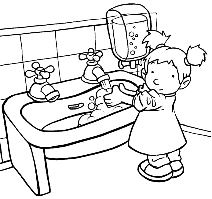 Niños lavandose las manos para iluminar - Imagui