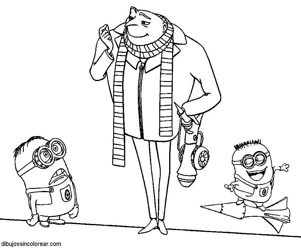 Dibujos De Personajes De Gru Mi Villano Favorito Para Colorear