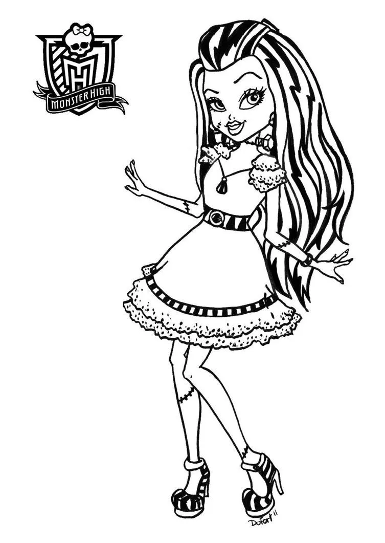 Dibujos y Plantillas para imprimir: Monster High