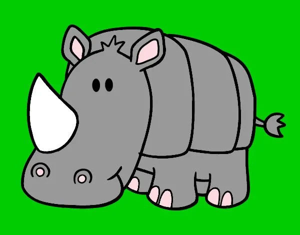 Dibujos de Rinocerontes para Colorear - Dibujos.net