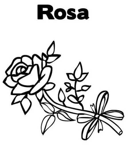 DIBUJOS DE ROSAS PARA COLOREAR | Dibujos para colorear