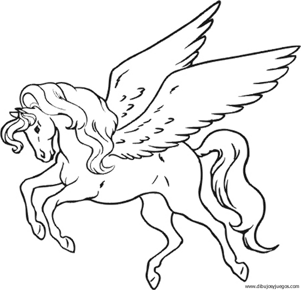 Dibujos de unicornios con alas para imprimir - Imagui