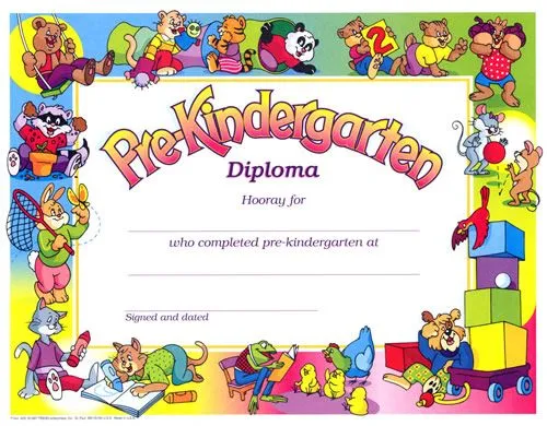 Diplomas para un niño de kínder - Imagui