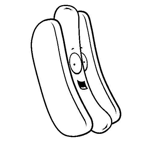 Disegno di Hot dog da Colorare - Acolore.com