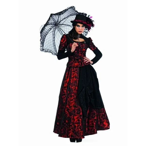 Disfraz de gótica Roxaria Rojo: comprar online en Funidelia.