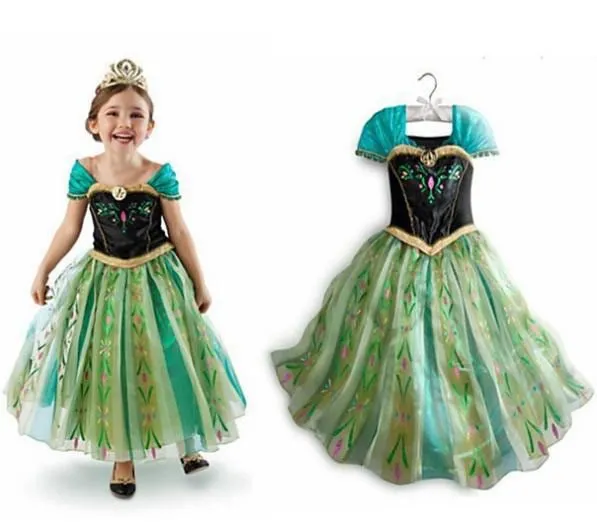 Disfraz niña Anna. Frozen: El Reino del Hielo, en tonos verdes ...