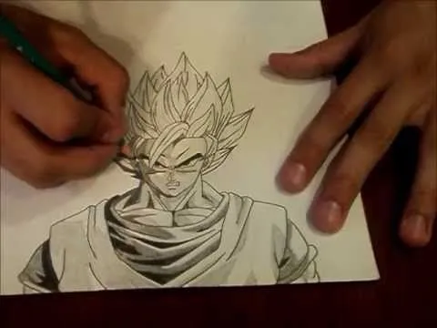dragon ball z - como dibujar a goku ssj - YouTube