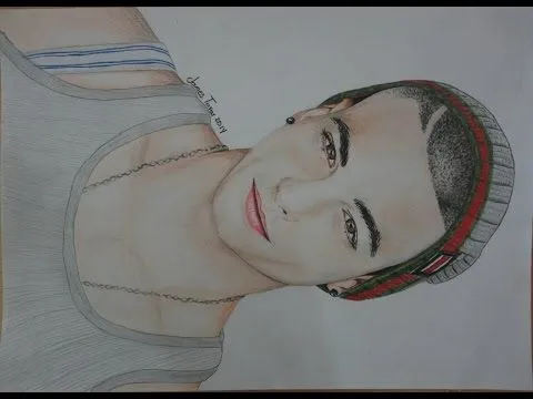 Drawing Maluma by james tovar (speed) - Dibujando Maluma - YouTube