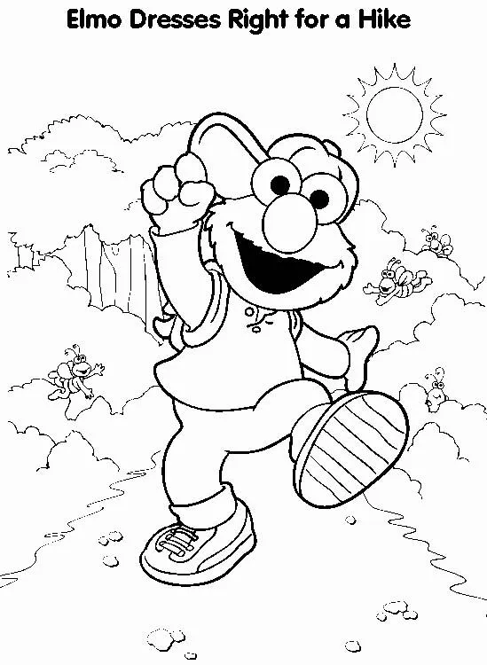 Elmo Coloring Pages - Print Elmo Pictures to Color at AllKidsNetwork.