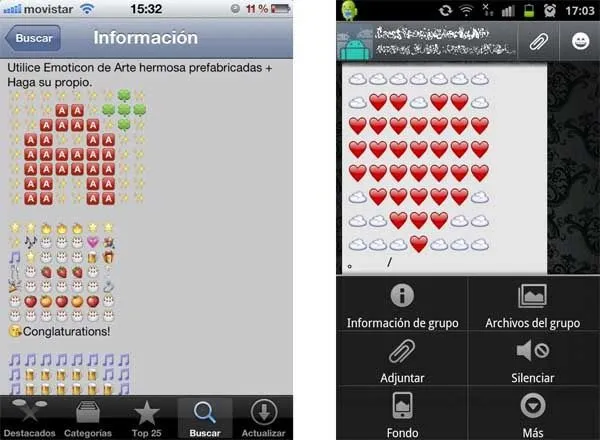 Emoji Art, envía dibujos hechos con emoticonos desde iPhone ...