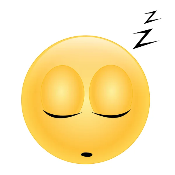 Emoticon para dormir — Vector stock © yayayoyo #3529783