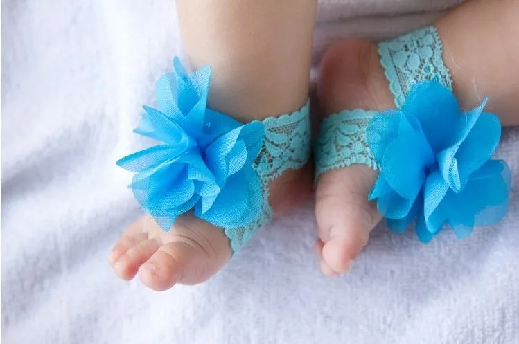 Envío gratis! 20 par mucho Crochet bebé de la flor del diseño ...