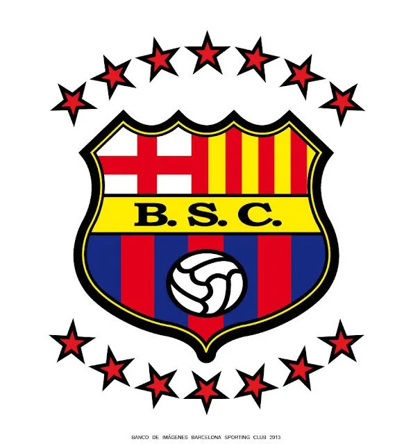 Escudo con 14 Estrellas UP DOWN BARCELONA SC ~ Imagenes de barcelona