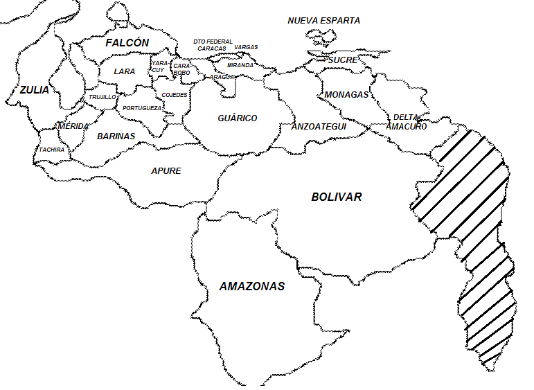Mapa del estado amazonas para colorear - Imagui