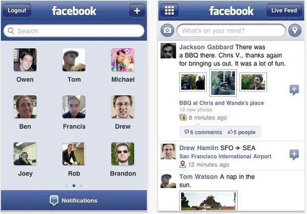 Facebook, descarga gratis su nueva actualización para iPhone ...