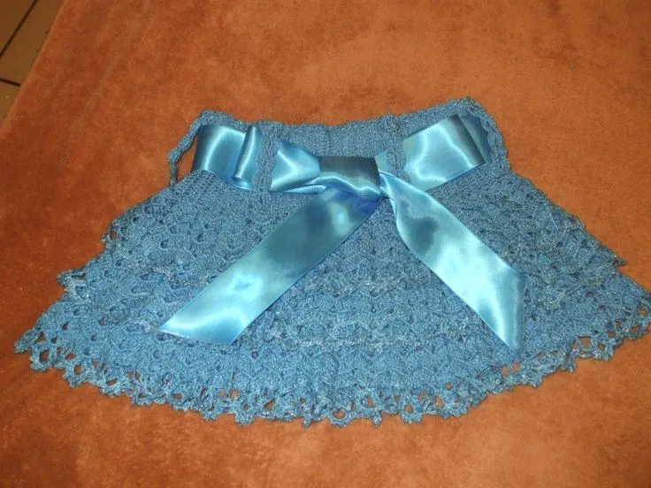 falda en crochet para niña | faldas | Pinterest