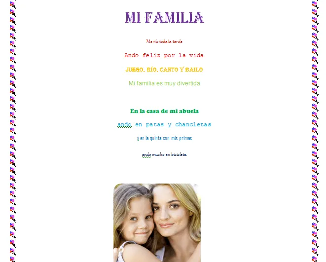 Poemas a la familia - Imagui