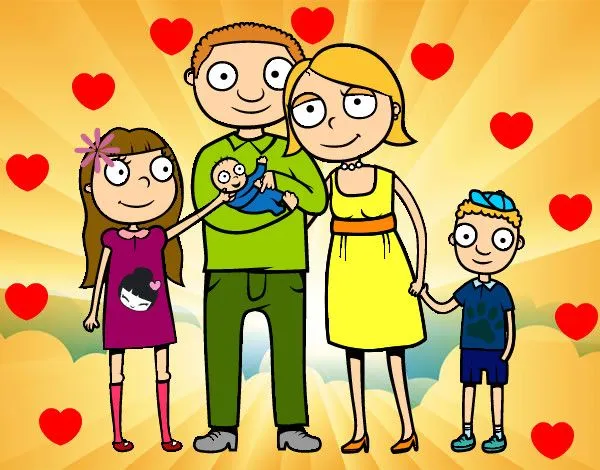 Dibujo de la familia ideal pintado por Haydesita en Dibujos.net el ...