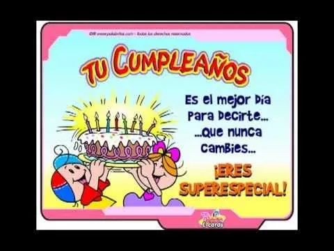 Feliz Cumpleaños Mi Amorcito. =) - YouTube