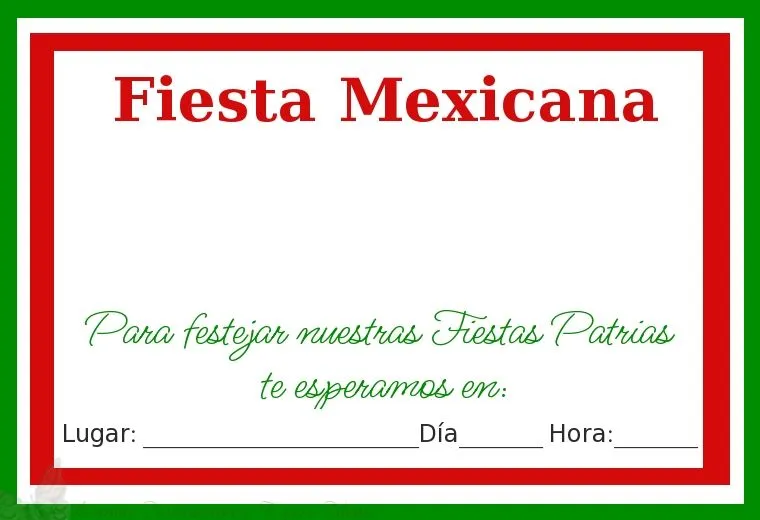 BLOG DE FIESTAS: Invitaciones para fiesta mexicana