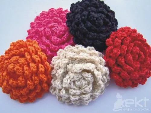 Flores grandes en crochet - Imagui