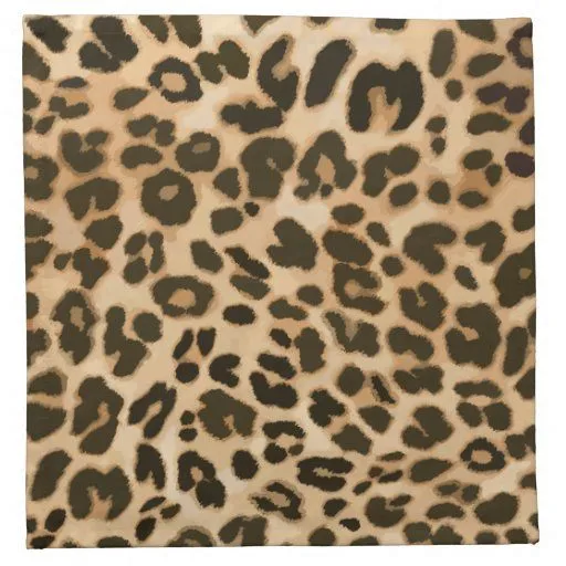Fondo del estampado leopardo servilletas de papel | Zazzle