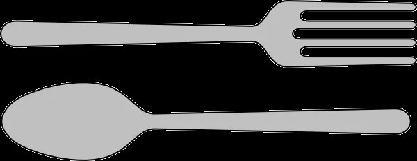 Fork And Spoon Silverware Clip Art at Clker.com - vector clip art ...