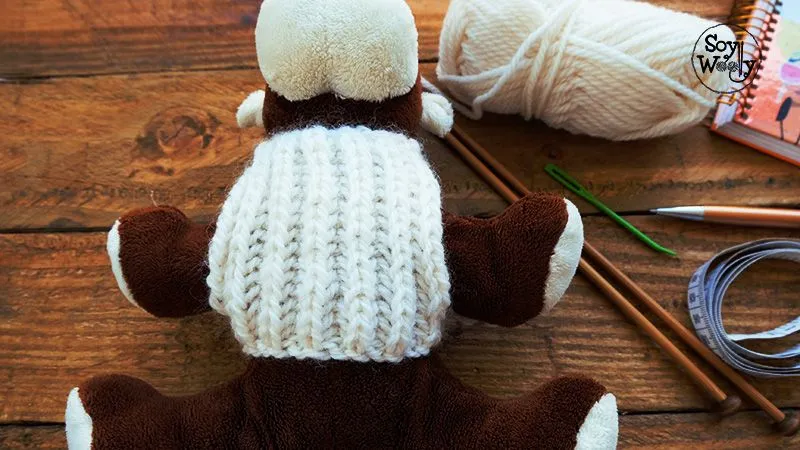La forma más fácil de tejer un jersey para tu mascota | Soy Woolly