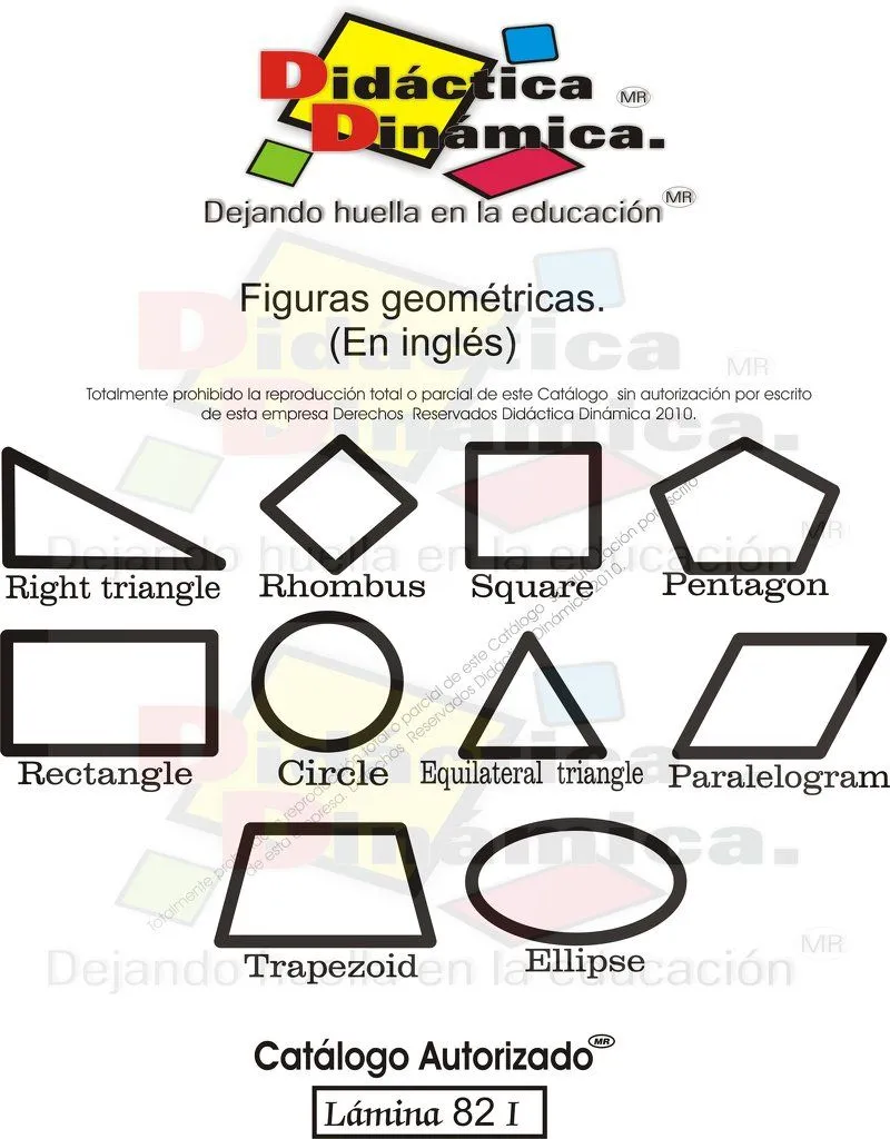 Las formas geometricas en ingles - Imagui
