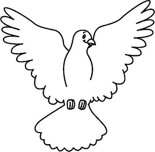 Dibujo para colorear de la paloma del espiritu santo - Imagui