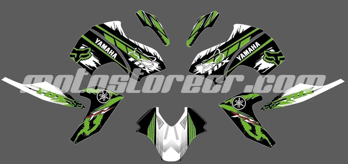 Fox verde adhesivos para fz16 - Moto Store CR