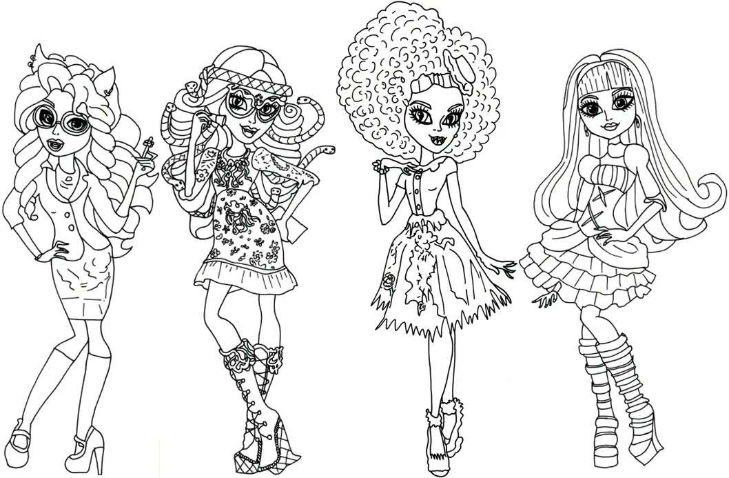 Free Printable Monster High Coloring Pages: Monster High Coloring ...