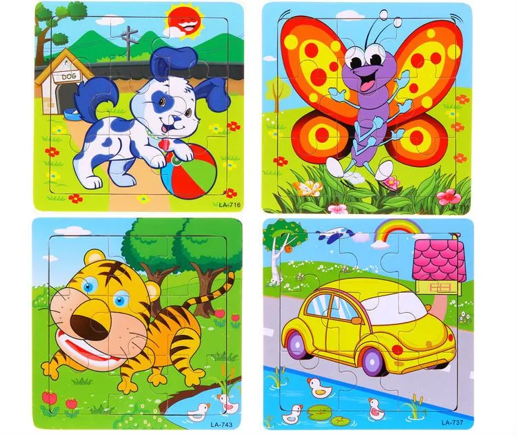 Free Shipping 8pcs/lot Small Puzzle 8 Different Vehicles Puzz;e ...