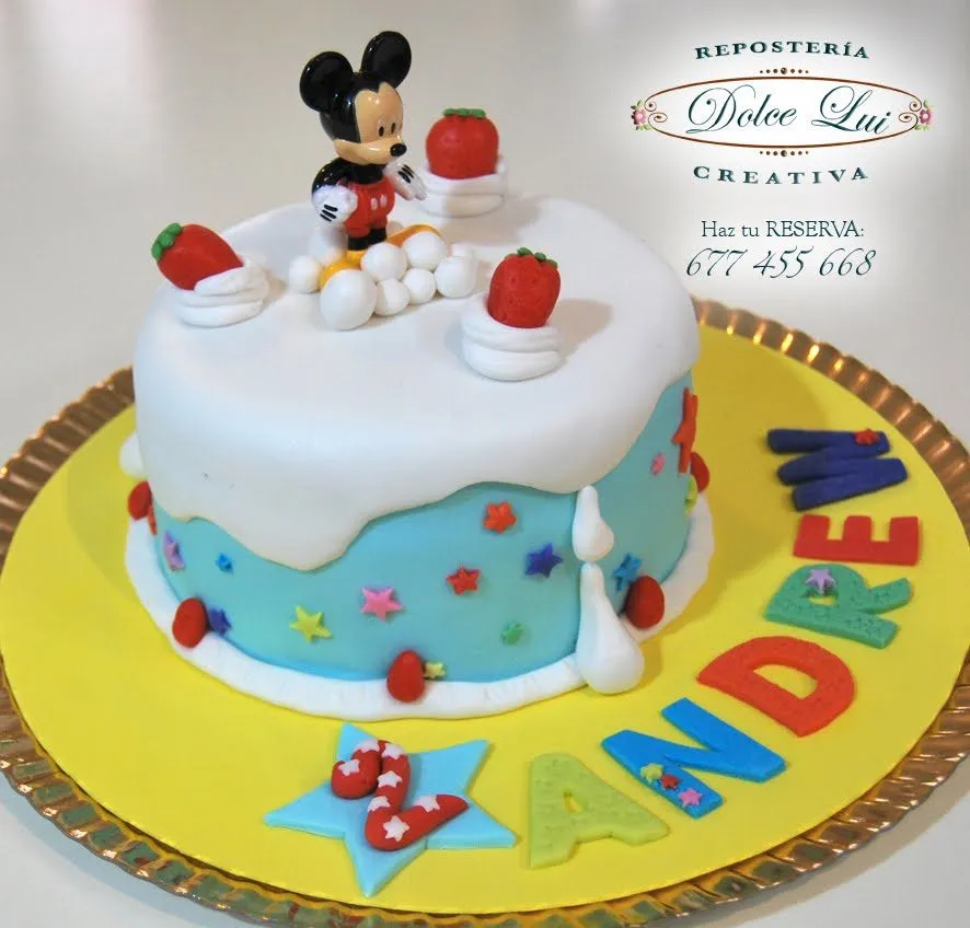  ... - Galletas Decoradas: Tarta Mickey para Andrew en su 2º cumpleaños