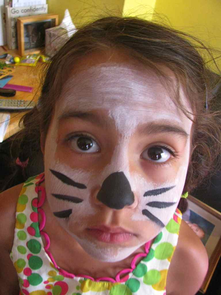 Gatos en casa: Maquillajes fáciles de gato para niños en Halloween