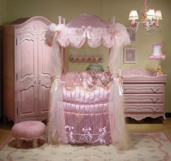 Habitaciones estilo princesa para bebés - Dormitorios colores y ...